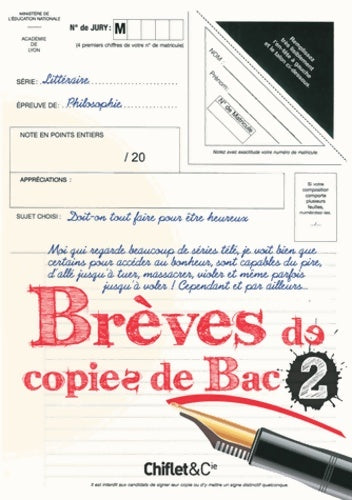 Livrenpoche : Brèves de copies de bac Tome II - Collectif - Livre