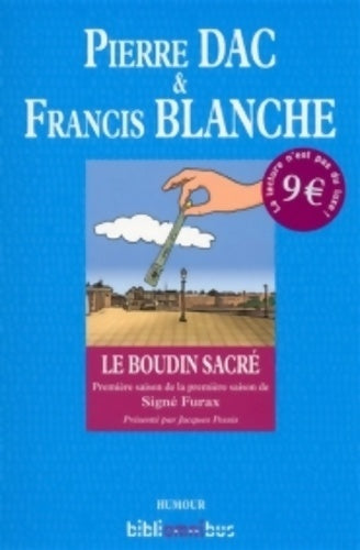 Livrenpoche : Le boudin sacré - Pierre Dac, Francis Blanche - Livre