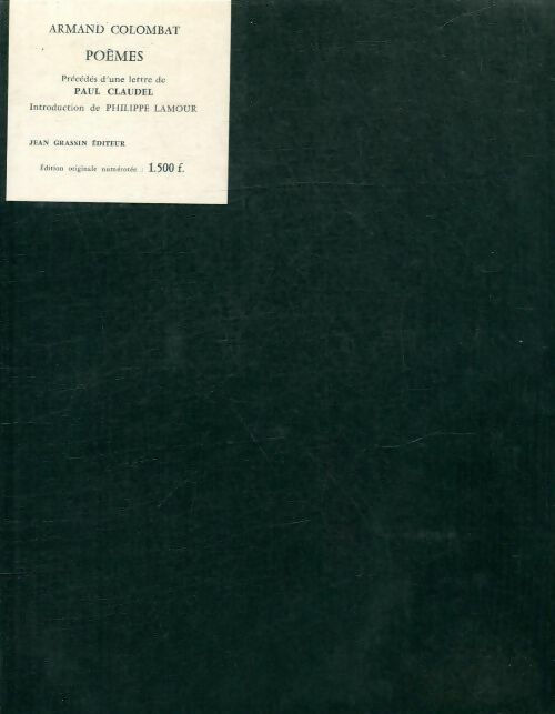 Livrenpoche : Poèmes - Armand Colombat - Livre