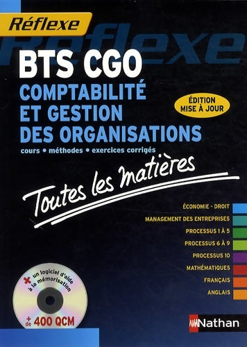 Livrenpoche : Comptabilité et gestion des organisations - BTS CGO - Laurence Cassio - Livre