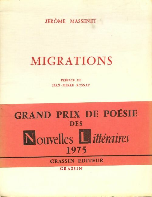 Livrenpoche : Migrations - Jérôme Massenet - Livre