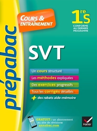 Livrenpoche : SVT 1ère S cours & entraînement - Jacques Bergeron - Livre