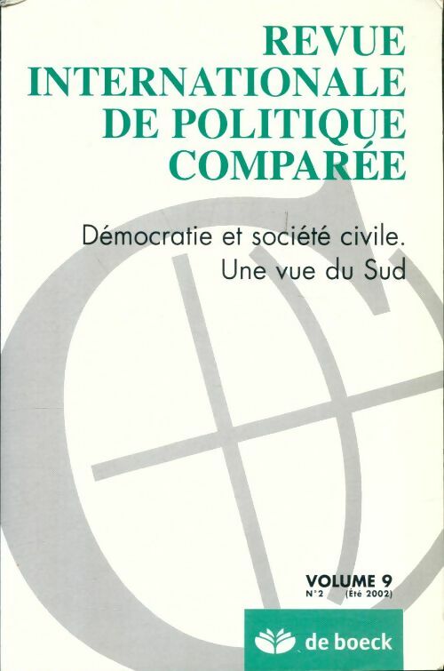 Livrenpoche : Revue internationale de politique comparée Volume 9 n°2 :Démocratie et société civile - Collectif - Livre