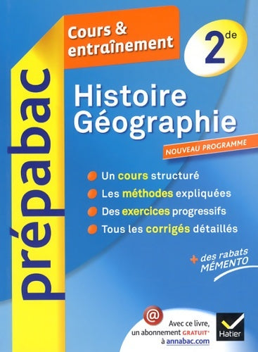 Livrenpoche : Histoire-géographie Seconde. Cours & entraînement - Elisabeth Brisson - Livre