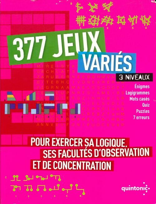 Livrenpoche : 377 jeux variés, 3 niveaux - Collectif - Livre