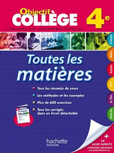 Livrenpoche : Toutes les matières 4e - Collectif - Livre