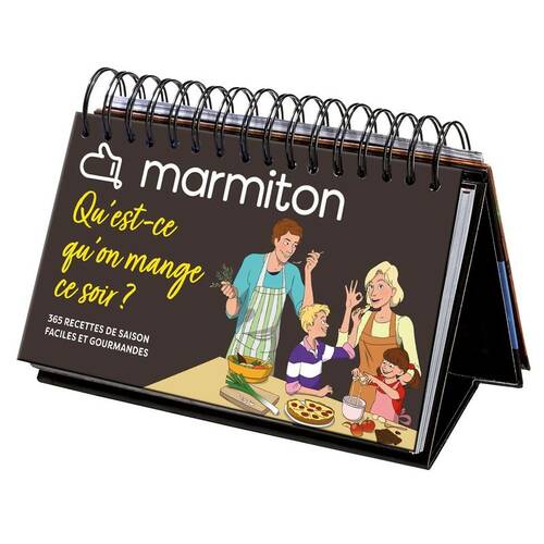 Livrenpoche : Calendrier chevalet marmiton 365 recettes qu'est ce qu'on mange ce soir ? - Collectif - Livre