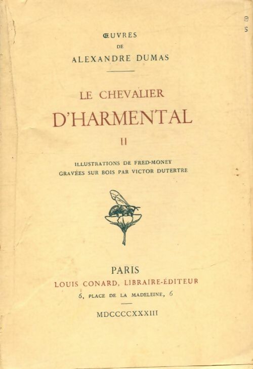 Livrenpoche : Le chevalier d'Harmental Tome II - Alexandre Dumas - Livre