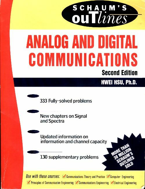 Livrenpoche : Schaum's outline of analog and digital communications - Hwei P. Hsu - Livre