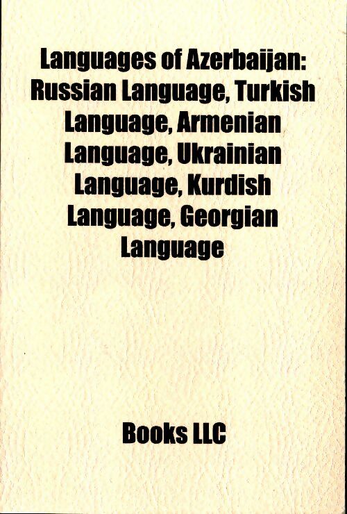 Livrenpoche : Languages of Azerbaijan - Collectif - Livre