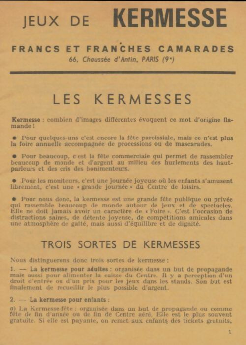 Livrenpoche : Jeux de kermesse - Inconnu - Livre