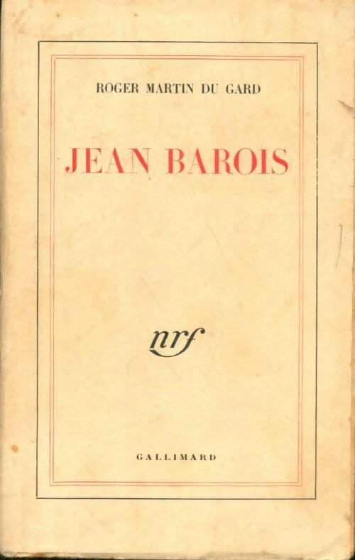 Livrenpoche : Jean Barois - Roger Martin du Gard - Livre