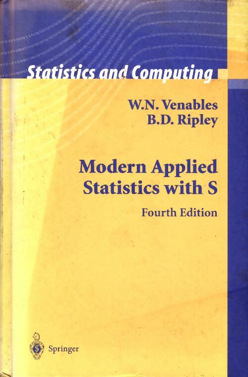 Livrenpoche : Modern applied statistics with S - William N. Venables - Livre