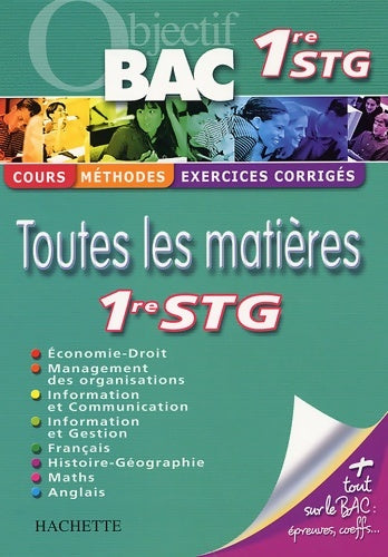 Livrenpoche : Objectif bac 1re STG toutes les matières - Valérie Alléguède - Livre