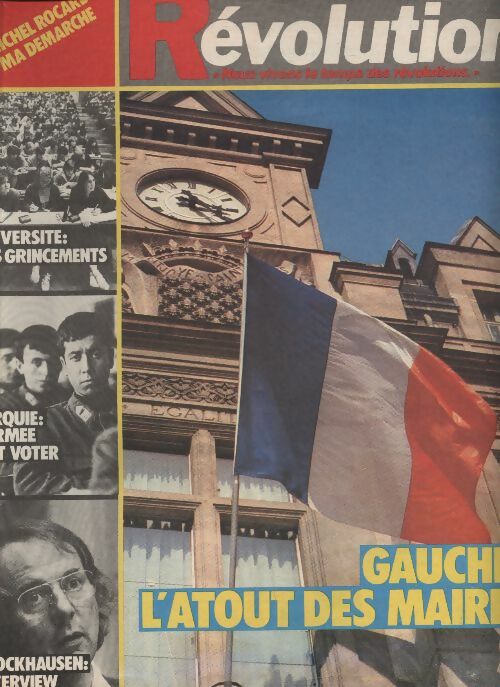 Livrenpoche : Révolution n°140 : gauche : l'atout des maires - Collectif - Livre