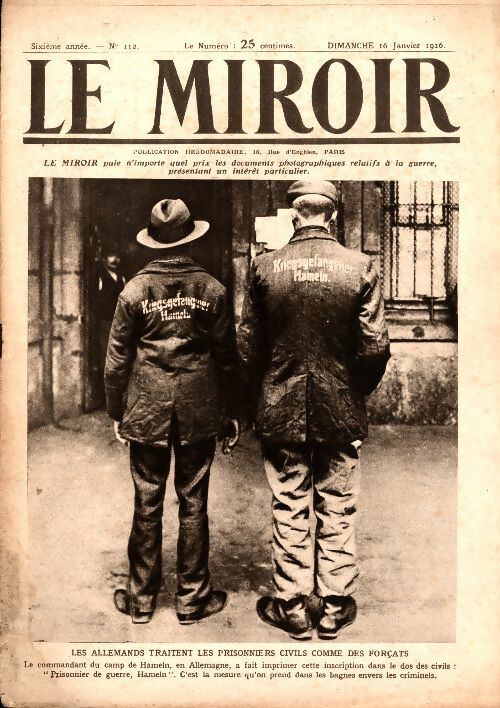 Livrenpoche : Le Miroir n°112 - Collectif - Livre
