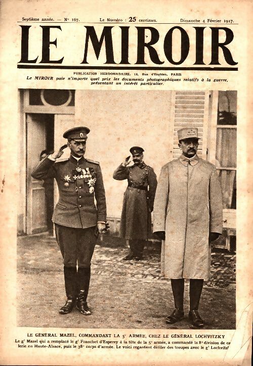 Livrenpoche : Le Miroir n°167 - Collectif - Livre