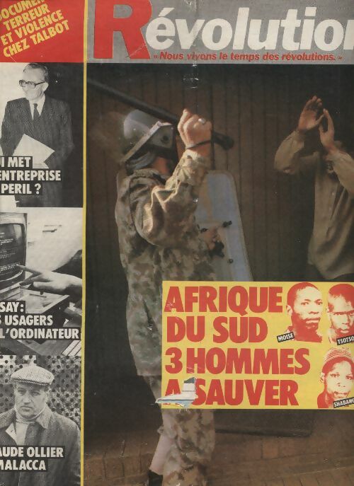 Livrenpoche : Révolution n°145 : Afrique du sud, trois hommes à sauver - Collectif - Livre