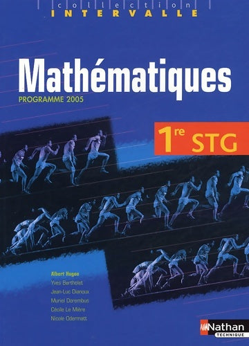 Livrenpoche : mathématiques 1re STG interval - Albert Hugon - Livre