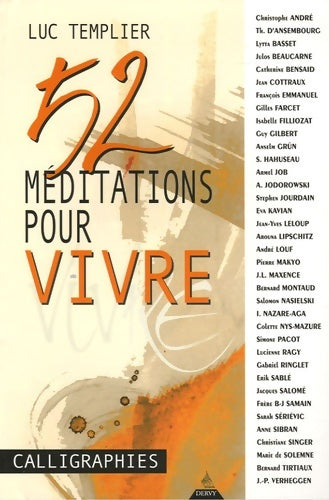 Livrenpoche : 52 méditations pour vivre - Luc Templier - Livre