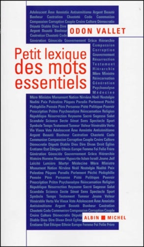 Livrenpoche : Petit lexique des mots essentiels - Odon Vallet - Livre