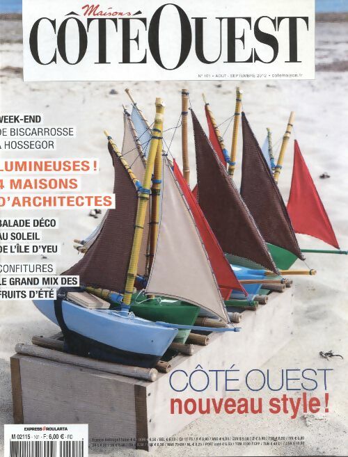 Livrenpoche : Maisons coté Ouest n°101 : côté ouest, nouveau style ! - Collectif - Livre