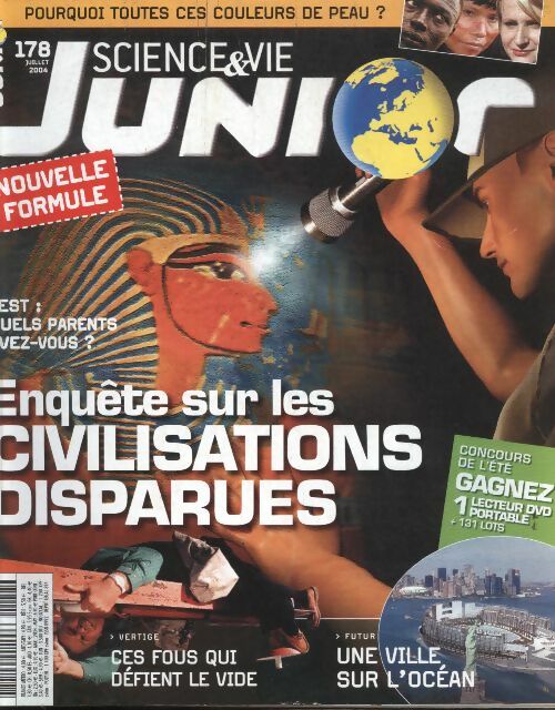 Livrenpoche : Science & vie junior n°178 : enquête sur les civilisations disparues - Collectif - Livre