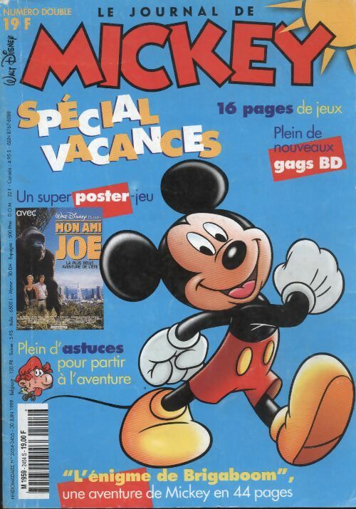 Livrenpoche : Le journal de Mickey n°2454 : spécial vacances - Collectif - Livre
