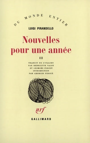 Livrenpoche : Nouvelles pour une année III - Luigi Pirandello - Livre