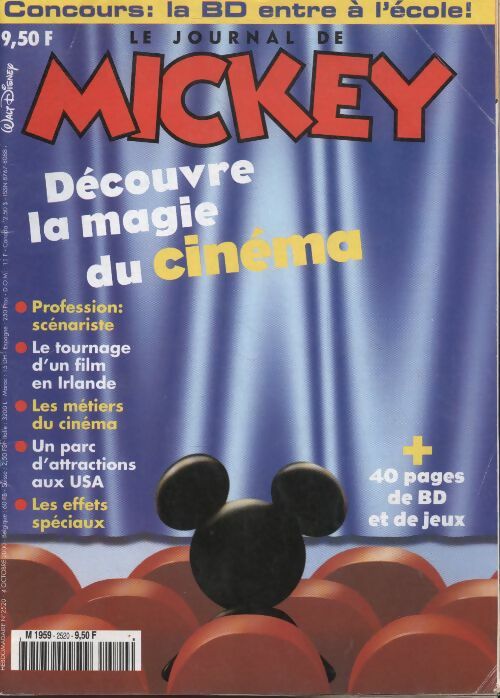 Livrenpoche : Le journal de Mickey n°2520 : découvre la magie du cinéma - Collectif - Livre