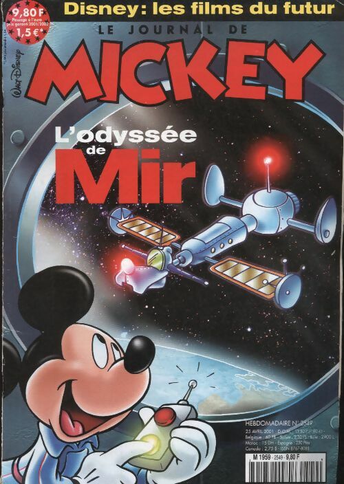 Livrenpoche : Le journal de Mickey n°2549 : L'odyssée de Mir - Collectif - Livre