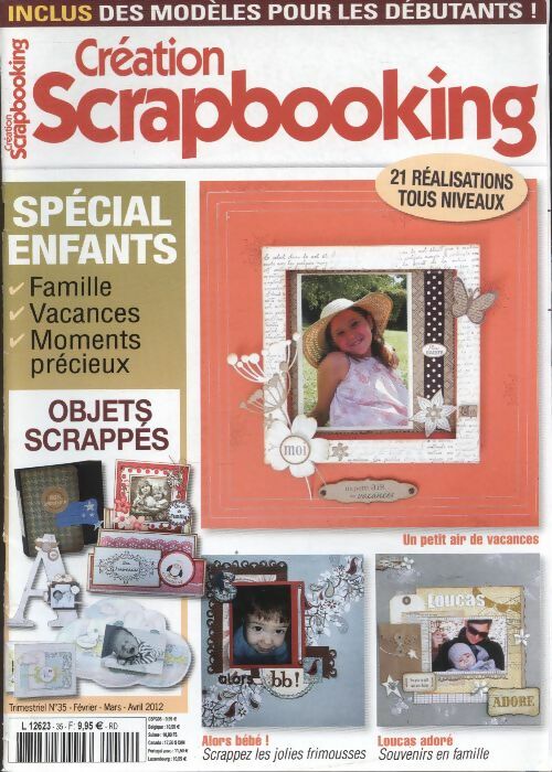 Livrenpoche : Création scrapbooking n°35 : spécial enfants - Collectif - Livre