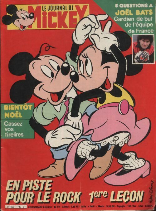 Livrenpoche : Le journal de Mickey n°1746 : en piste pour le rock, 1ere leçon - Collectif - Livre