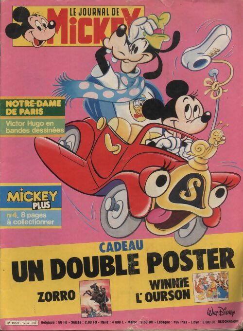 Livrenpoche : Le journal de Mickey n°1737 : Notre Dame de Paris, Victor Hugo en bd - Collectif - Livre