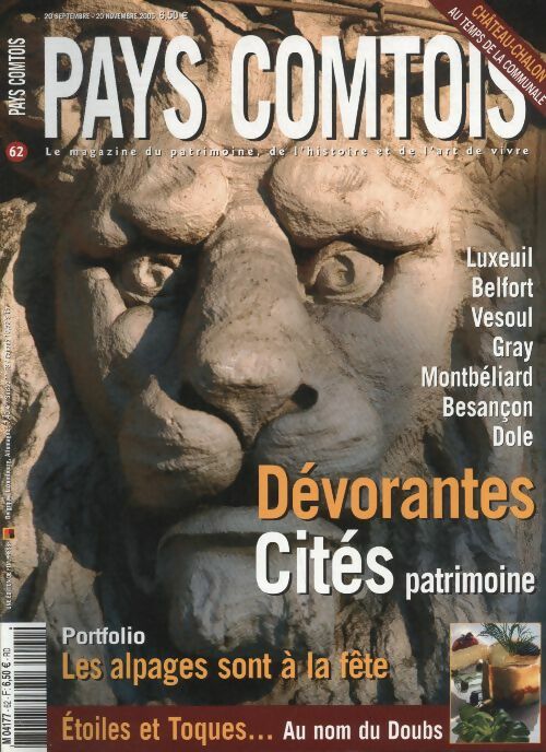 Livrenpoche : Pays Comtois n°62 : Dévorantes cités patrimoine - Collectif - Livre