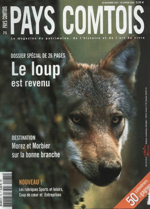 Livrenpoche : Pays Comtois n°75 : le loup est revenu - Collectif - Livre