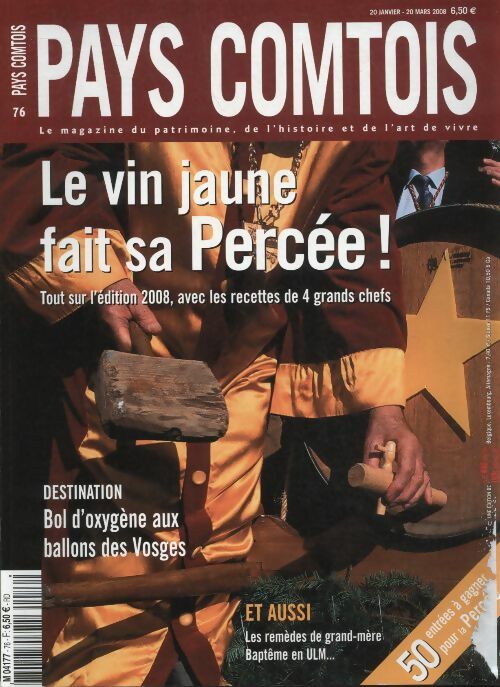 Livrenpoche : Pays Comtois n°76 : le vin jaune fait sa percée - Collectif - Livre