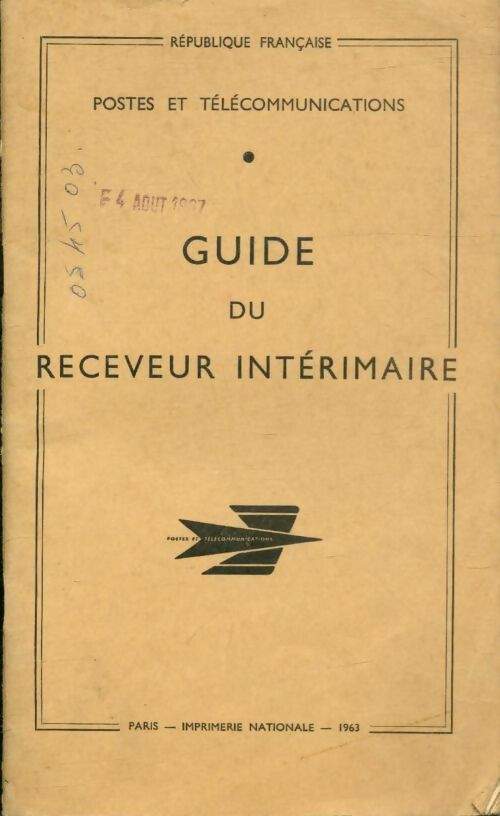 Livrenpoche : Guide du receveur intérimaire - Collectif - Livre