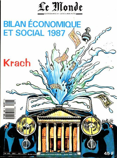 Livrenpoche : Le Monde. Bilan économique et social 1987 : Krach - Collectif - Livre