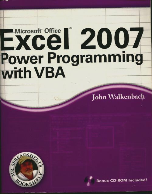 Livrenpoche : Excel 2007 power programming with VBA - John Walkenbach - Livre