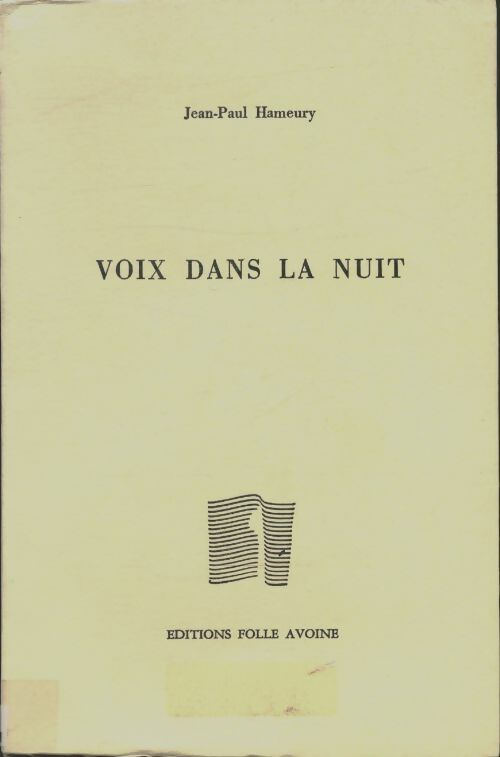 Livrenpoche : Voix dans la nuit - Jean-Paul Hameury - Livre