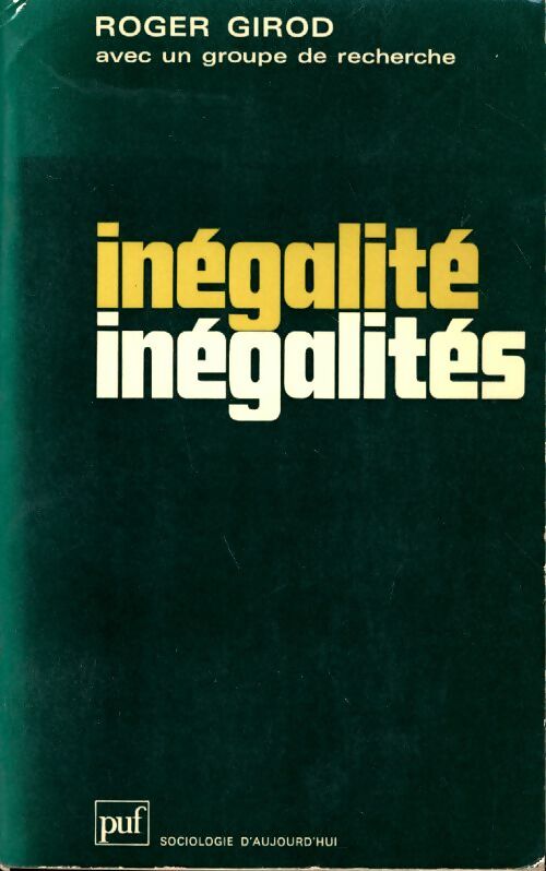 Livrenpoche : Inégalité-inégalités - Roger Girod - Livre