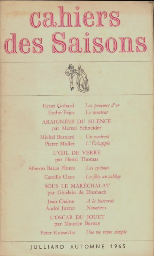 Livrenpoche : Cahiers des saisons automne 1965 - Collectif - Livre