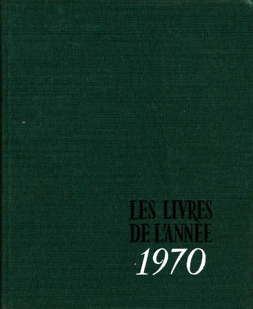 Livrenpoche : Les livres de l'année 1970 - Collectif - Livre