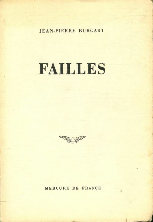 Livrenpoche : Failles - Jean-Pierre Burgart - Livre