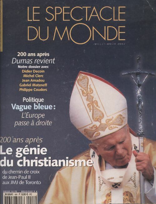 Livrenpoche : Le spectacle du monde (Revue) n°481 : Le génie du christianisme - Collectif - Livre