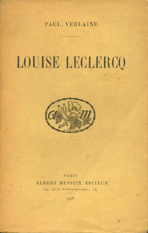 Livrenpoche : Louise Leclercq - Paul Verlaine - Livre