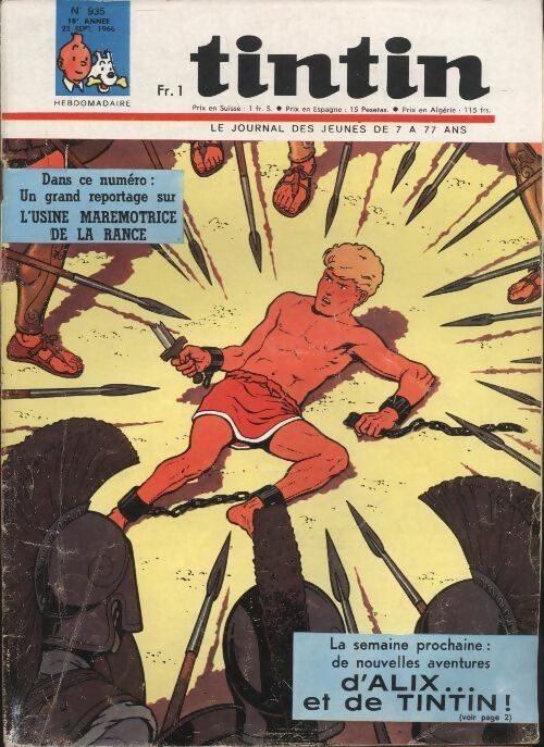 Livrenpoche : Tintin n°935 : L'usine marémotrice de la Rance - Collectif - Livre