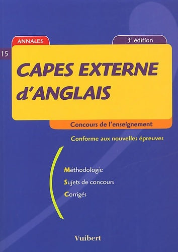 Livrenpoche : Capes externe d'anglais - Collectif - Livre
