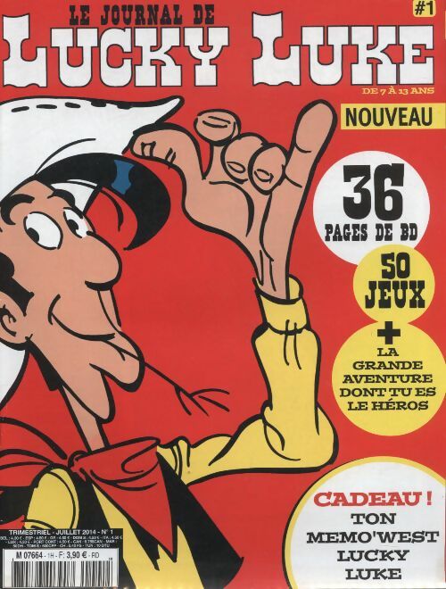 Livrenpoche : Le journal de Lucky Luke n°1 - Collectif - Livre